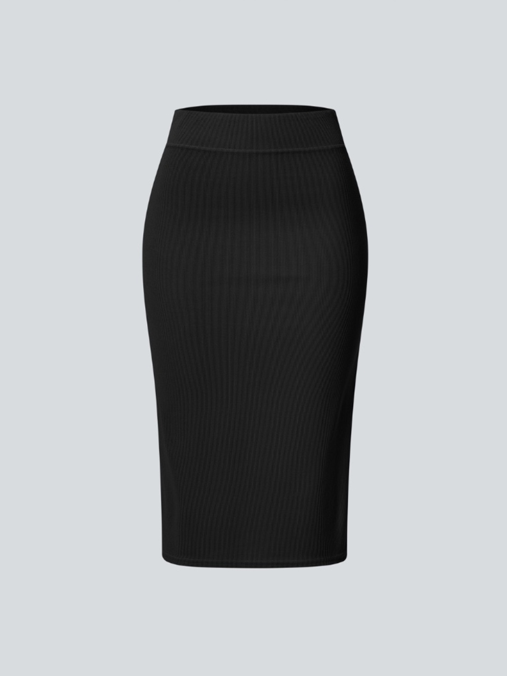 NWT Halara Ribbed High Waisted Split Bodycon Midi Casual Skirt - S - Picture 6 of 9